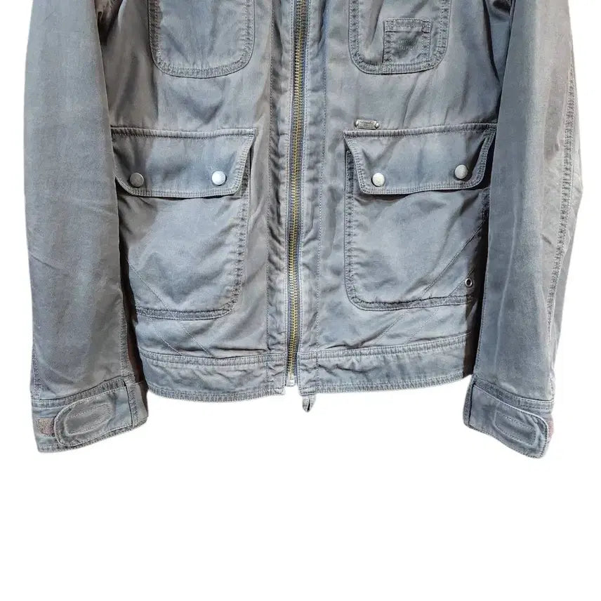 [BUNJANG] DIESEL Pigment Washed Multi-Pocket Biker Jacket / S/ DIESEL 디젤 피그먼트 워시드 멀티포켓 바이커 자켓 /0220