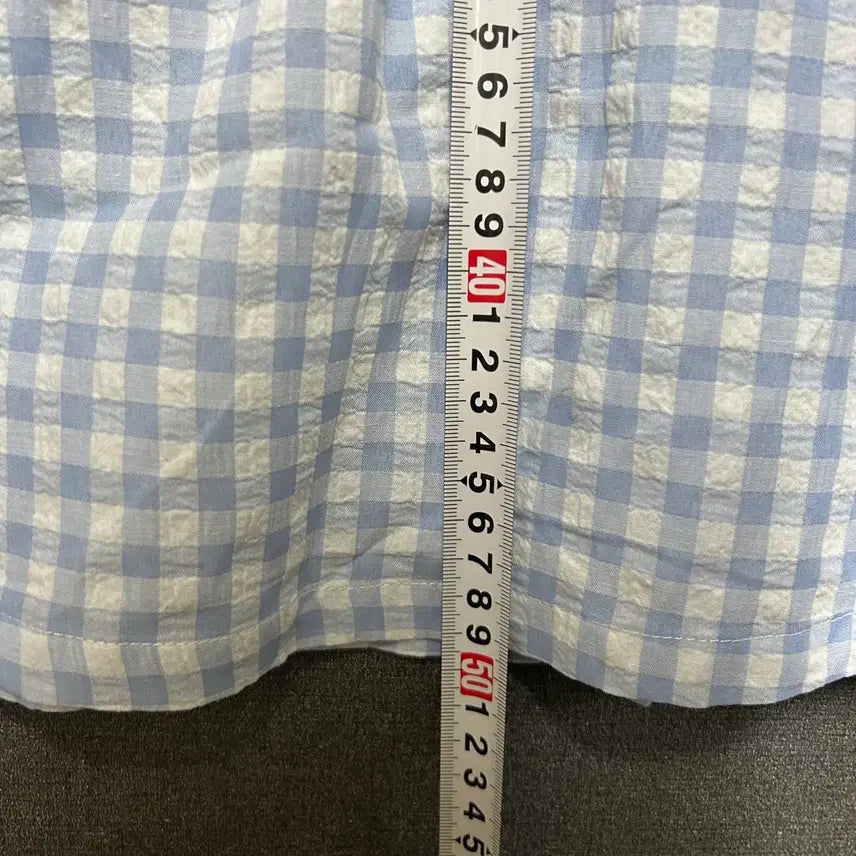 [SOLD OUT] 100 밀크마일 체크 카라프릴 원피스 블루