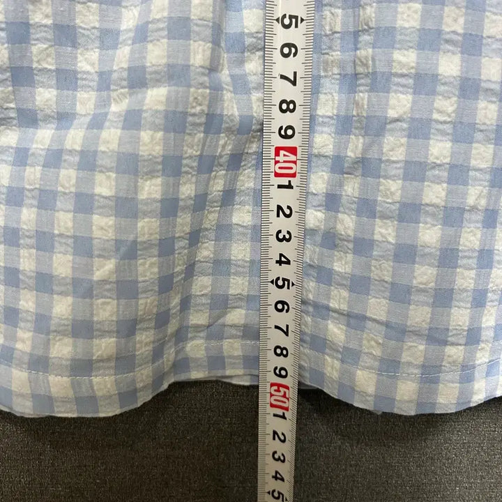 [SOLD OUT] 100 밀크마일 체크 카라프릴 원피스 블루