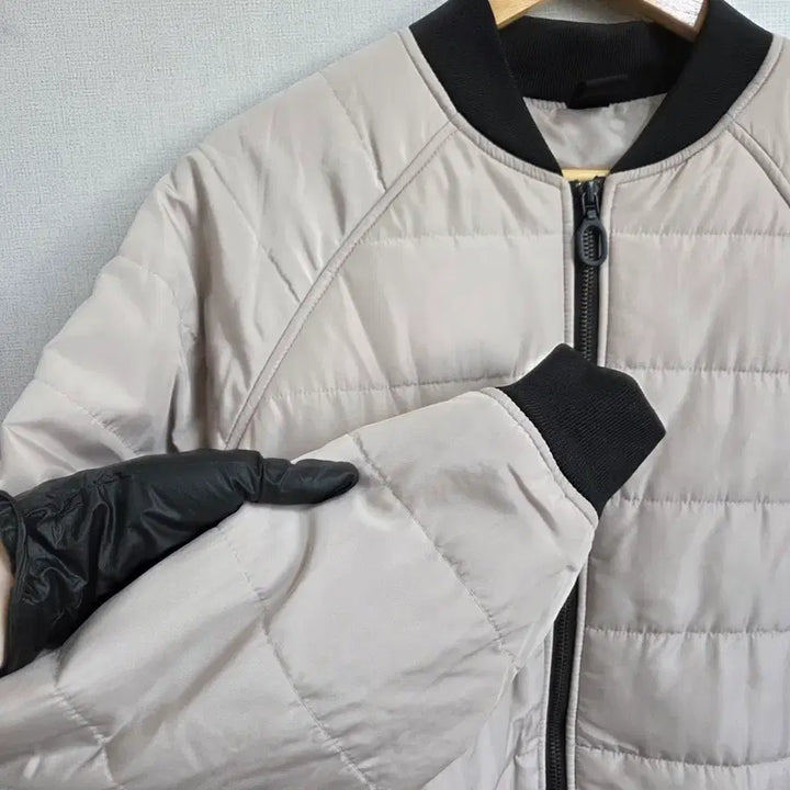 [BUNJANG] Women's Quilted Long Bomber Jacket / 여성 퀼팅 롱 봄버 점퍼 F
