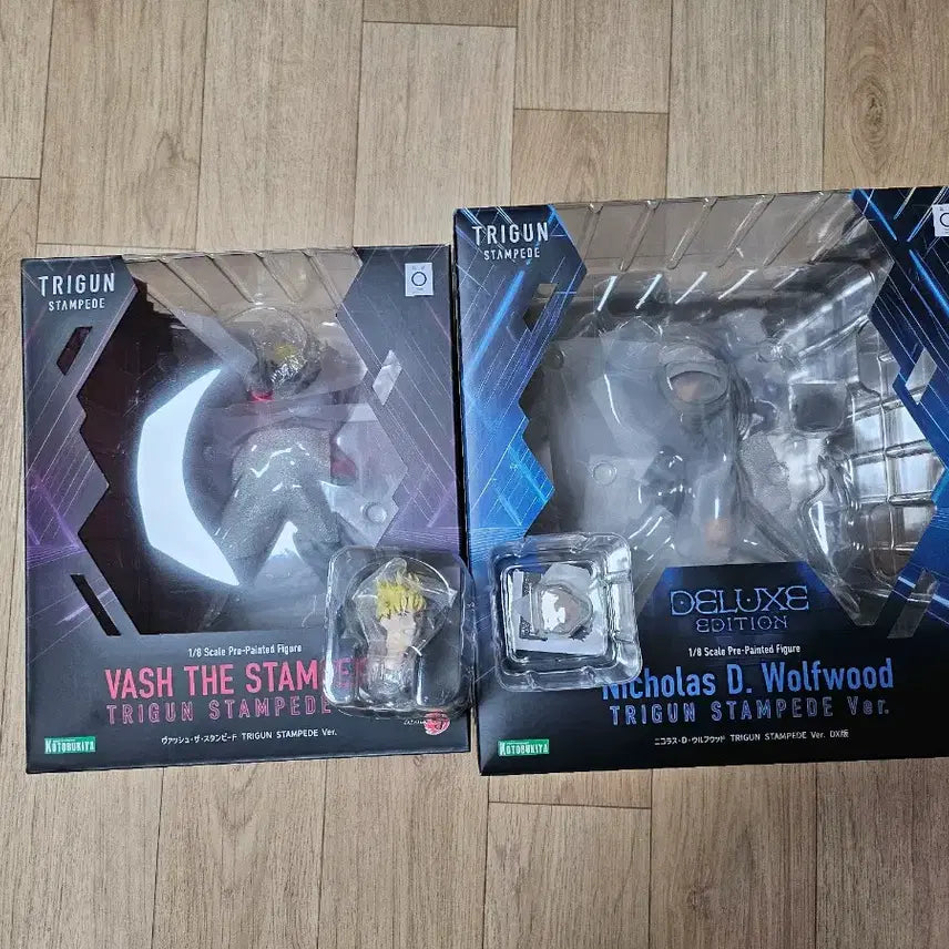 [BUNJANG] Trigun Stampede Vash Figure (POB) / 코토부키야 트라이건 스탬피드 밧슈 울프우드 피규어 일괄(특전ㅇ)