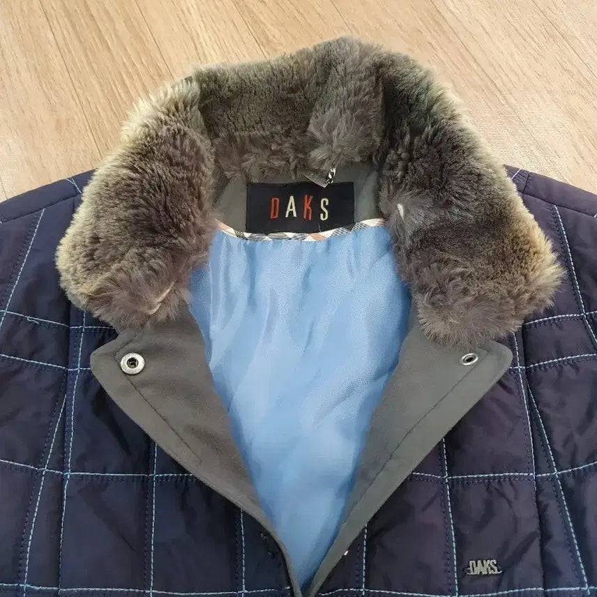 [BUNJANG] Daks Check Quilted Jacket Coat / 닥스 체크 퀼팅 자켓 코트