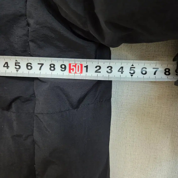 [BUNJANG] Long Black Collarless Padded Coat F / 여성 블랙 노카라  롱패딩 F