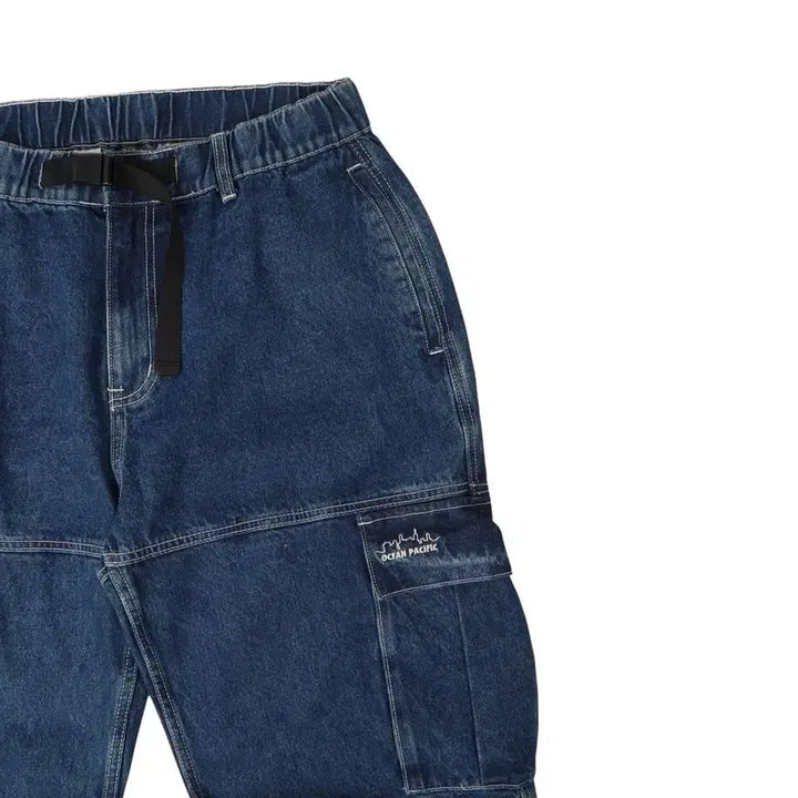 [BUNJANG] Ocean Pacific Denim Utility Cargo Pants / 오션 퍼시픽 데님 유틸리티 카고팬츠