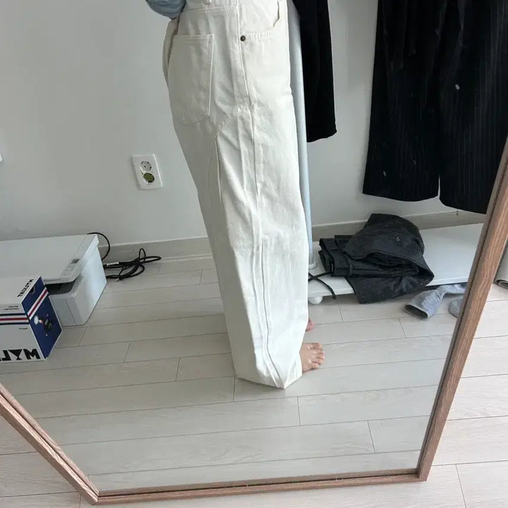 [BUNJANG] Cream Jeans / 에이블리 봄 크림진 청바지 면바지 여자