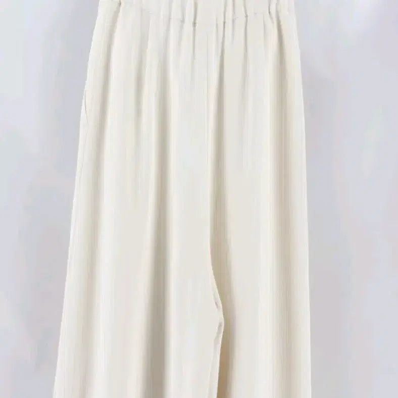 [BUNJANG] P35 Ivory Pleated Wide Pants / P35 아이보리 플리츠 와이드 팬츠