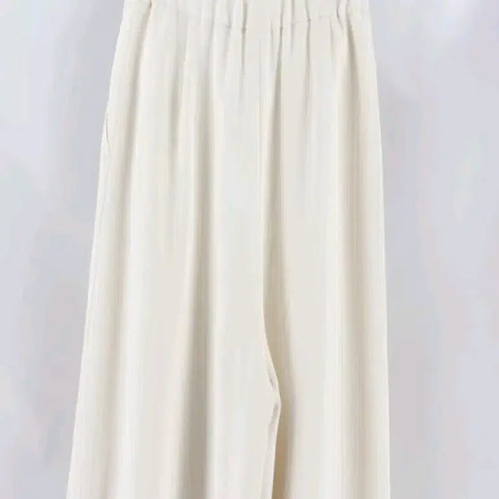 [BUNJANG] P35 Ivory Pleated Wide Pants / P35 아이보리 플리츠 와이드 팬츠