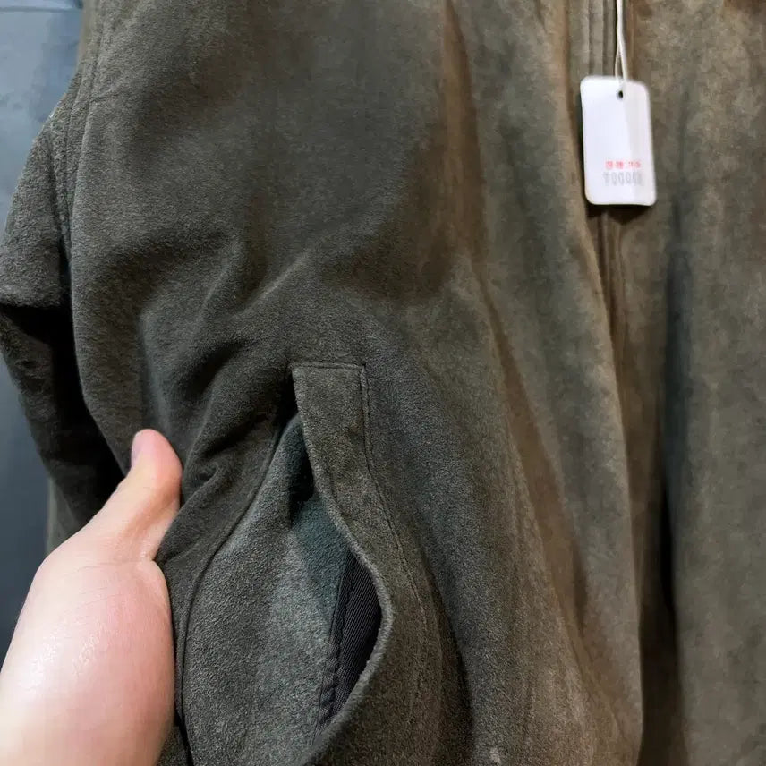 [BUNJANG] Crackers Vintage Leather Bomber Jacket / [L] Crackers 빈티지 돈피 봄버 가죽 자켓