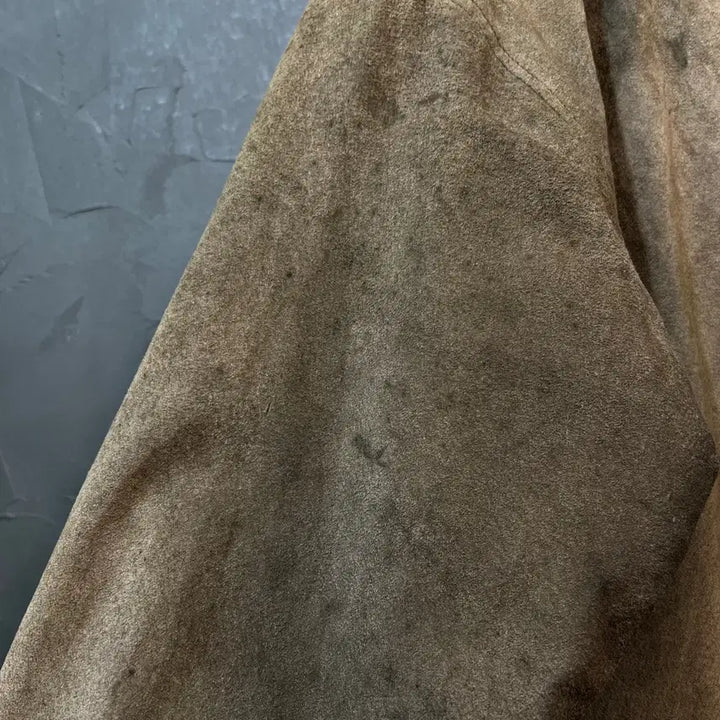 [BUNJANG] Crackers Vintage Leather Bomber Jacket / [L] Crackers 빈티지 돈피 봄버 가죽 자켓