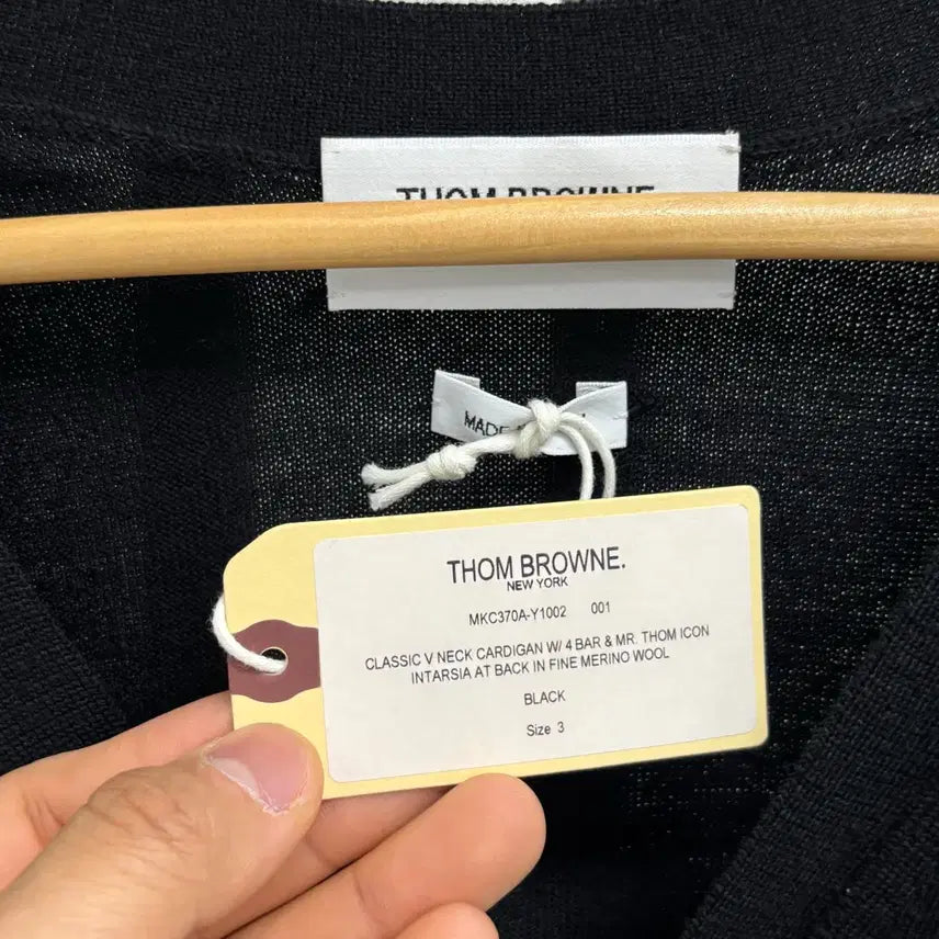 [BUNJANG] Thom Browne Icon Intarsia Cardigan / [3]톰브라운 사선완장 아이콘 인타르시아 가디건