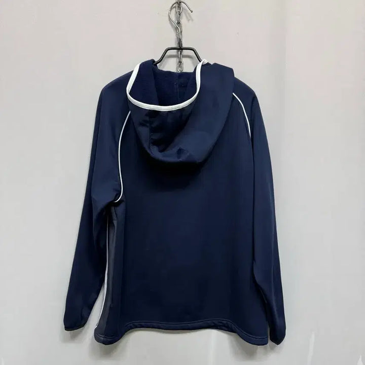 [BUNJANG] Descente Navy Fleece Sports Top 95 / 데상트 네이비 기모 스포츠 상의 반집업 95
