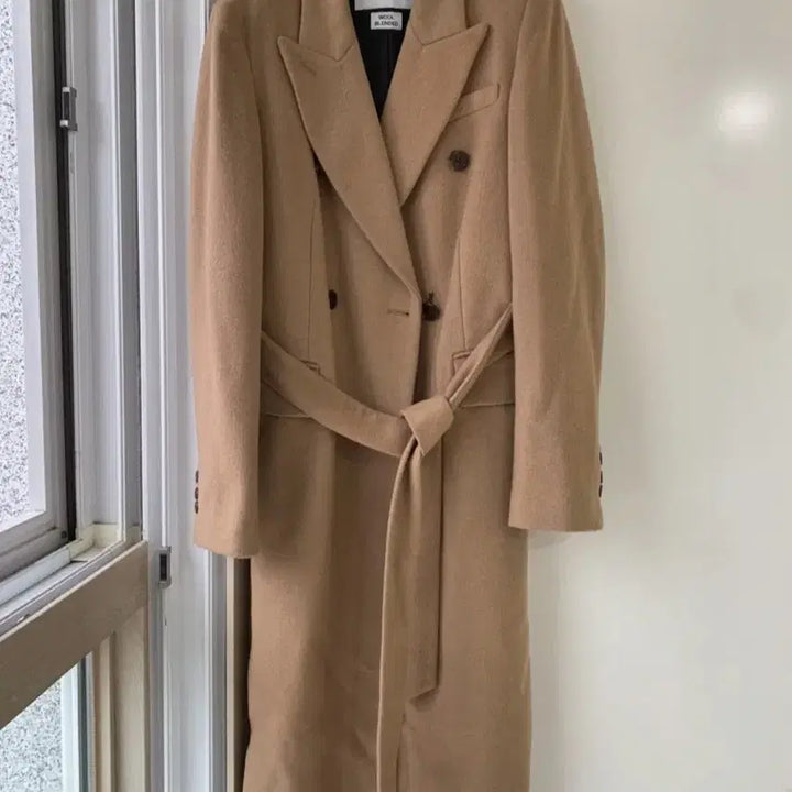 [BUNJANG] CHATELAINE Cashmere Belted Long Coat M / CHATELAINE 캐시미어 벨트 롱 코트 M