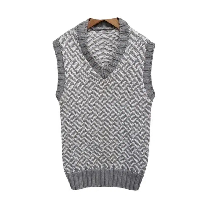 [BUNJANG] ALAIN Long Knit Vest / 여55/ ALAIN 도톰한 롱 니트 조끼