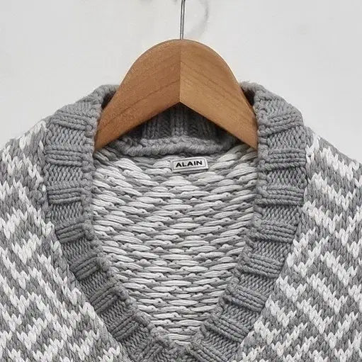 [BUNJANG] ALAIN Long Knit Vest / 여55/ ALAIN 도톰한 롱 니트 조끼