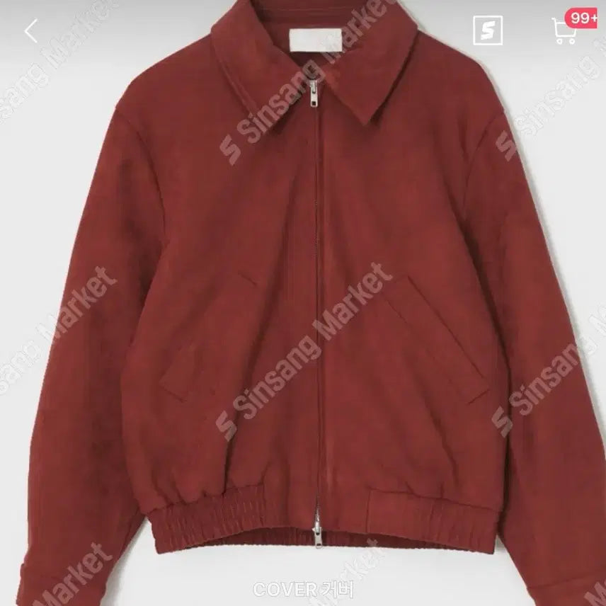 [BUNJANG] Suede Blouson Jacket / 스웨이드 블루종 자켓(새상품)번장특가