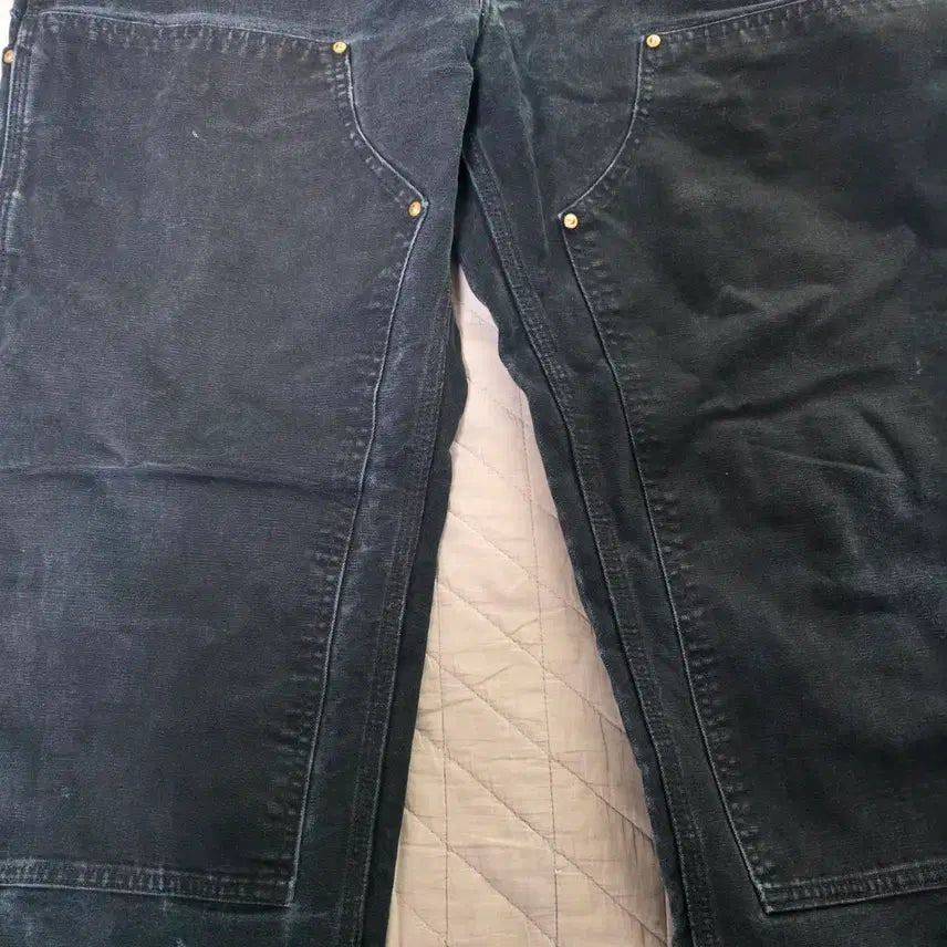 [BUNJANG] Carhartt B01 Work Pants / [38X30] 빈티지 칼하트 더블니 B01 BLK 워크팬츠 페이드 BK6