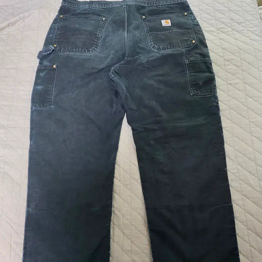 [BUNJANG] Carhartt B01 Work Pants / [38X30] 빈티지 칼하트 더블니 B01 BLK 워크팬츠 페이드 BK6