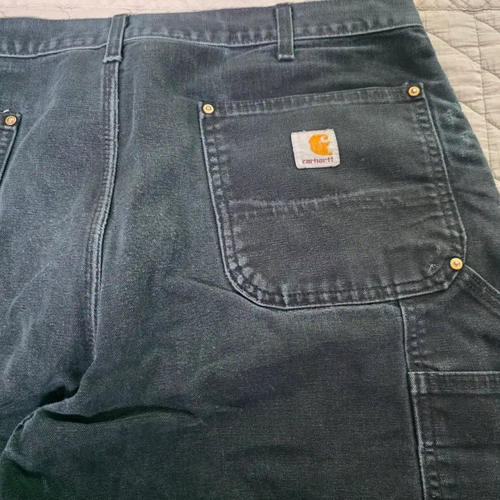 [BUNJANG] Carhartt B01 Work Pants / [38X30] 빈티지 칼하트 더블니 B01 BLK 워크팬츠 페이드 BK6