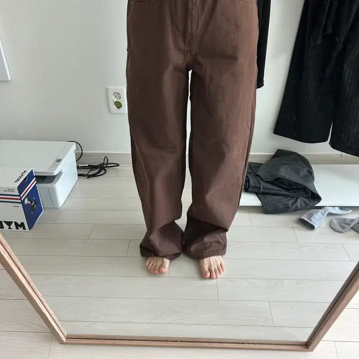 [BUNJANG] Ablie Brown Pants Spring Jeans / 에이블리 면바지 갈색 바지 청바지 봄