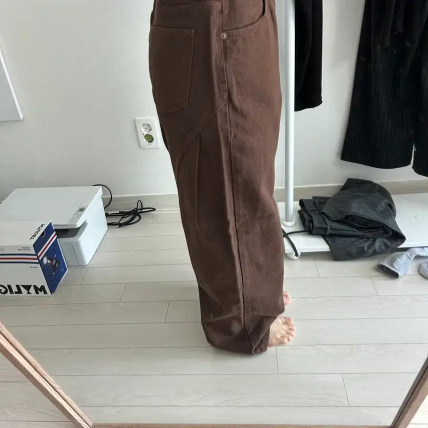 [BUNJANG] Ablie Brown Pants Spring Jeans / 에이블리 면바지 갈색 바지 청바지 봄