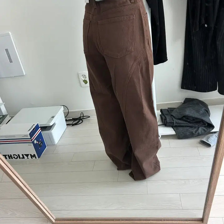 [BUNJANG] Ablie Brown Pants Spring Jeans / 에이블리 면바지 갈색 바지 청바지 봄