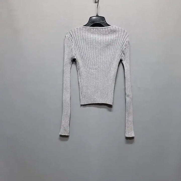 [BUNJANG] Ribbed Button Knit / 골지 단추 니트