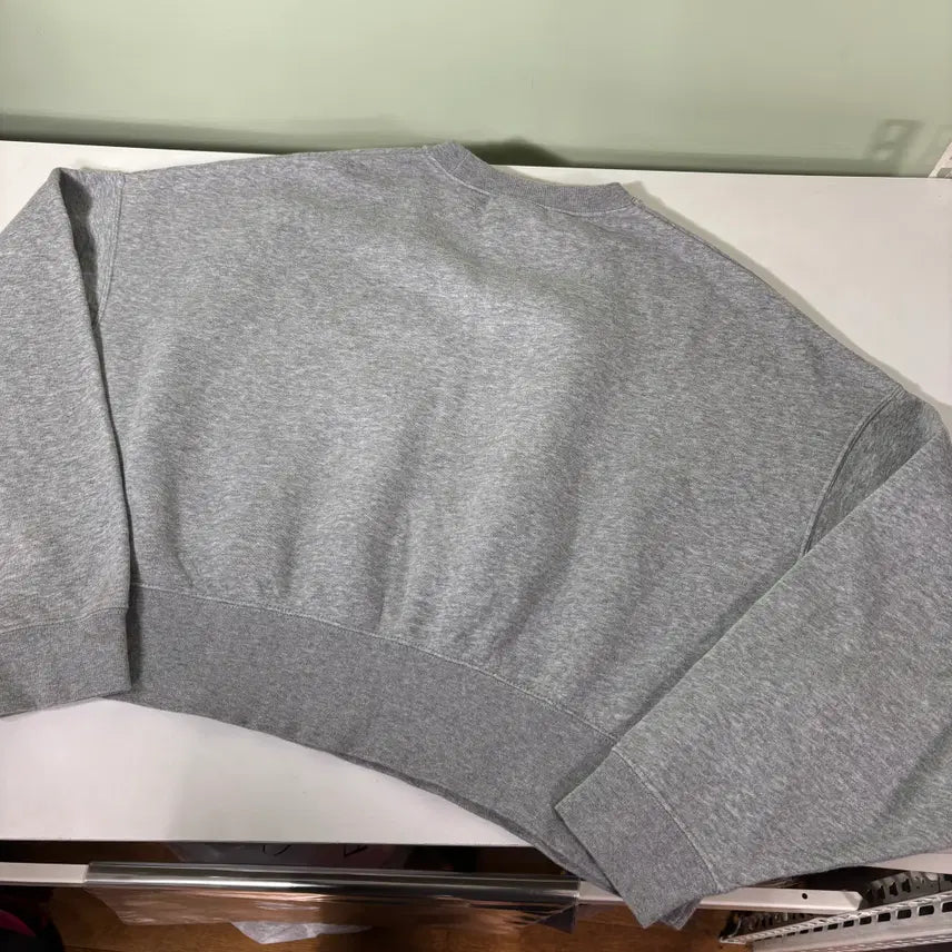 [BUNJANG] Nike Gray Oversized Short Sweatshirt / 우먼FREE 나이키 그레이 오버핏 숏 맨투맨