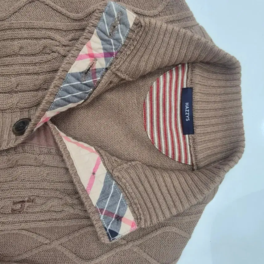 [BUNJANG] Hazzys Cable Knit Cardigan / 헤지스 케이블 니트 가디건