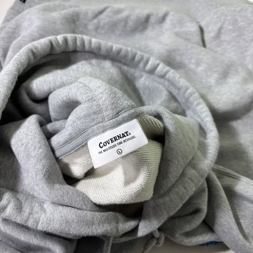 [BUNJANG] COVERNAT C Logo Hoodie Gray / L 커버낫 그레이 C로고 후드티