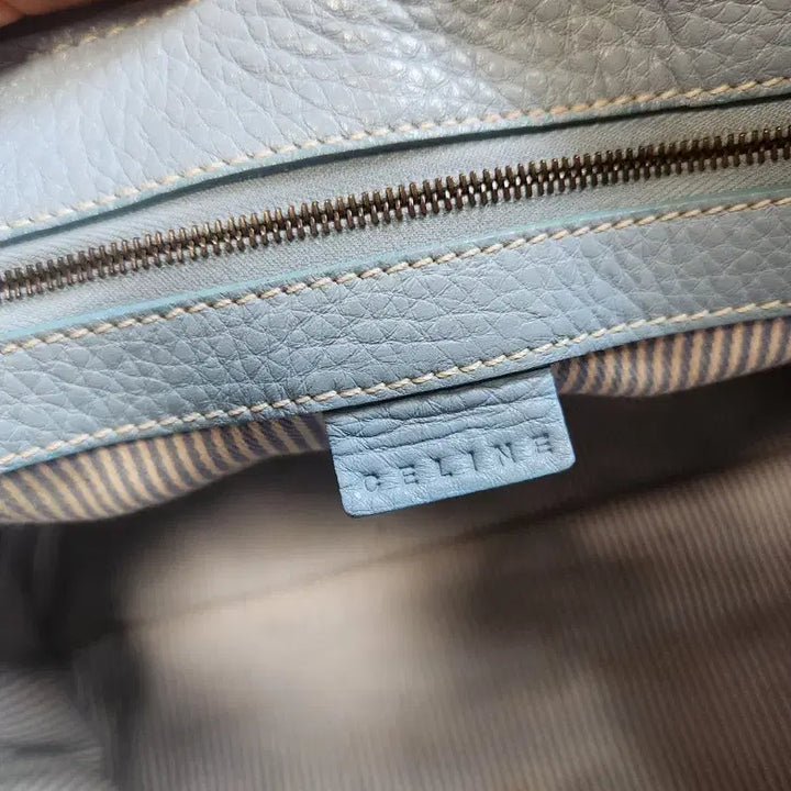 [BUNJANG] Celine CE00/35 Leather Tote Bag / 셀린느 CE00/35 연하늘 레더 토트백 -정품