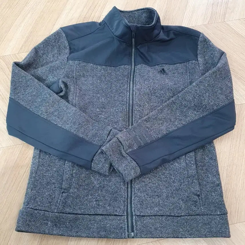 [BUNJANG] Adidas Herringbone Track Jacket Gray / 아디다스 헤링본 트랙 자켓 그레이