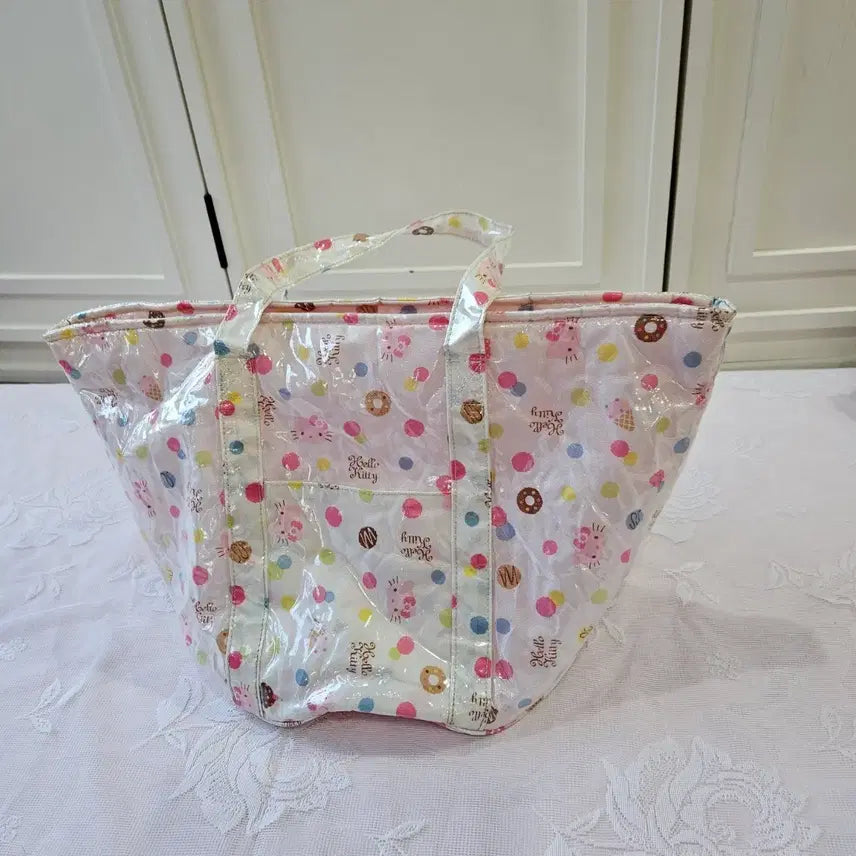 [BUNJANG] Hello Kitty Dot Tote Bag / 헬로키티 도트 토트백