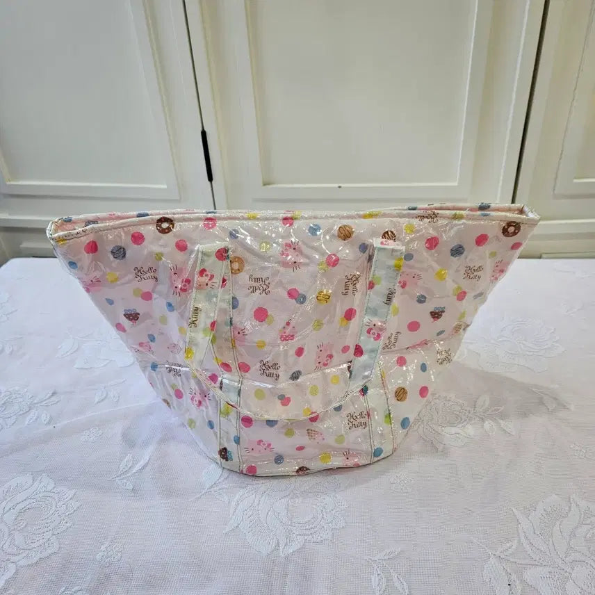 [BUNJANG] Hello Kitty Dot Tote Bag / 헬로키티 도트 토트백