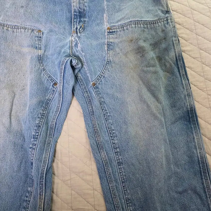 [BUNJANG] Carhartt B273DST Denim Pants / [42X34] 00s 칼하트 더블니 B273DST 데님팬츠 트래쉬 B13