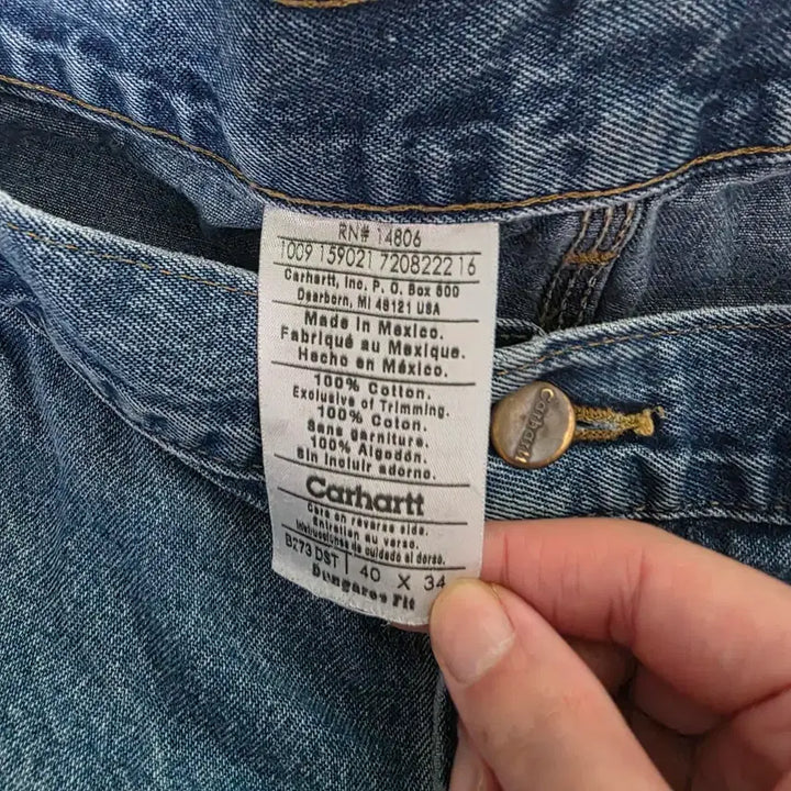 [BUNJANG] Carhartt B273DST Denim Pants / [42X34] 00s 칼하트 더블니 B273DST 데님팬츠 트래쉬 B13