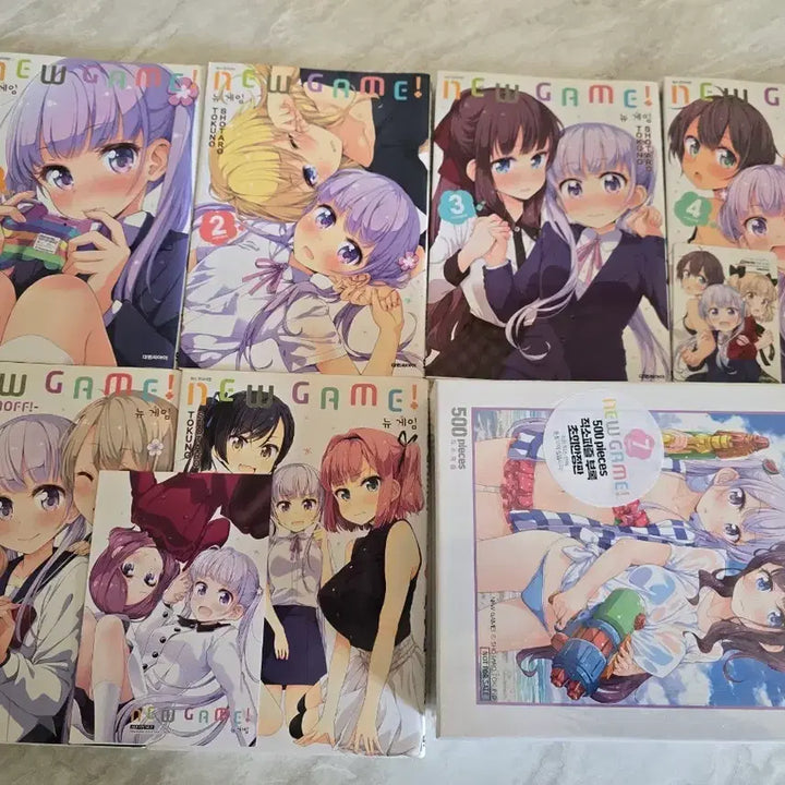 [BUNJANG] New Game! Bundle Set Puzzle / 뉴 게임! 1~6권, 7권 500피스 직소퍼즐 부록 초회한정판 일괄 판매