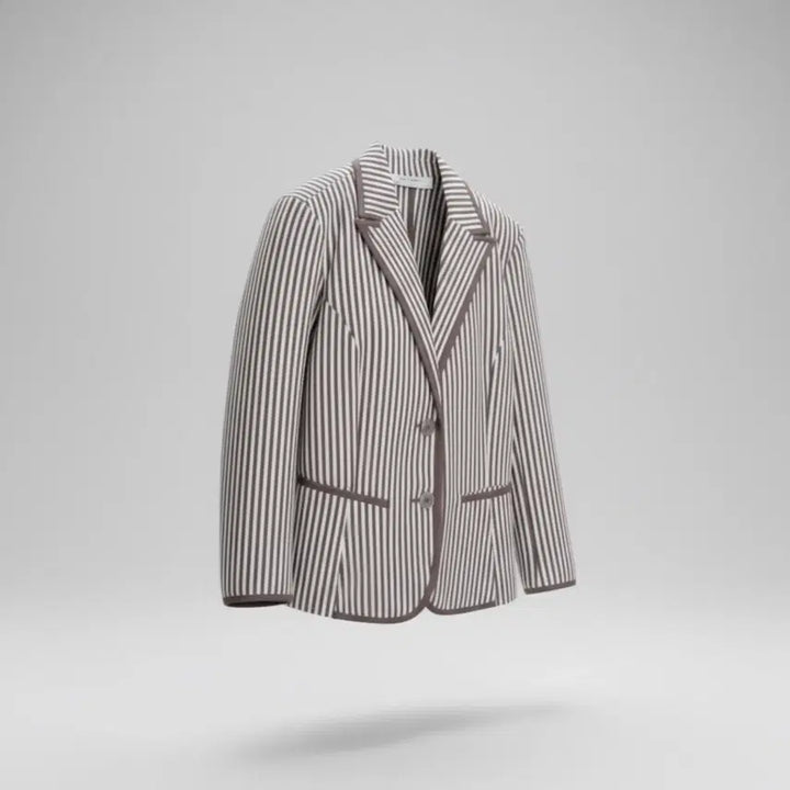 [BUNJANG] Zara Stripe Single Jacket / 여성S/ 자라 스트라이프 싱글자켓 21-54