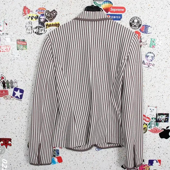 [BUNJANG] Zara Stripe Single Jacket / 여성S/ 자라 스트라이프 싱글자켓 21-54