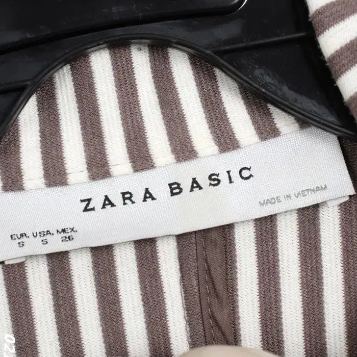 [BUNJANG] Zara Stripe Single Jacket / 여성S/ 자라 스트라이프 싱글자켓 21-54