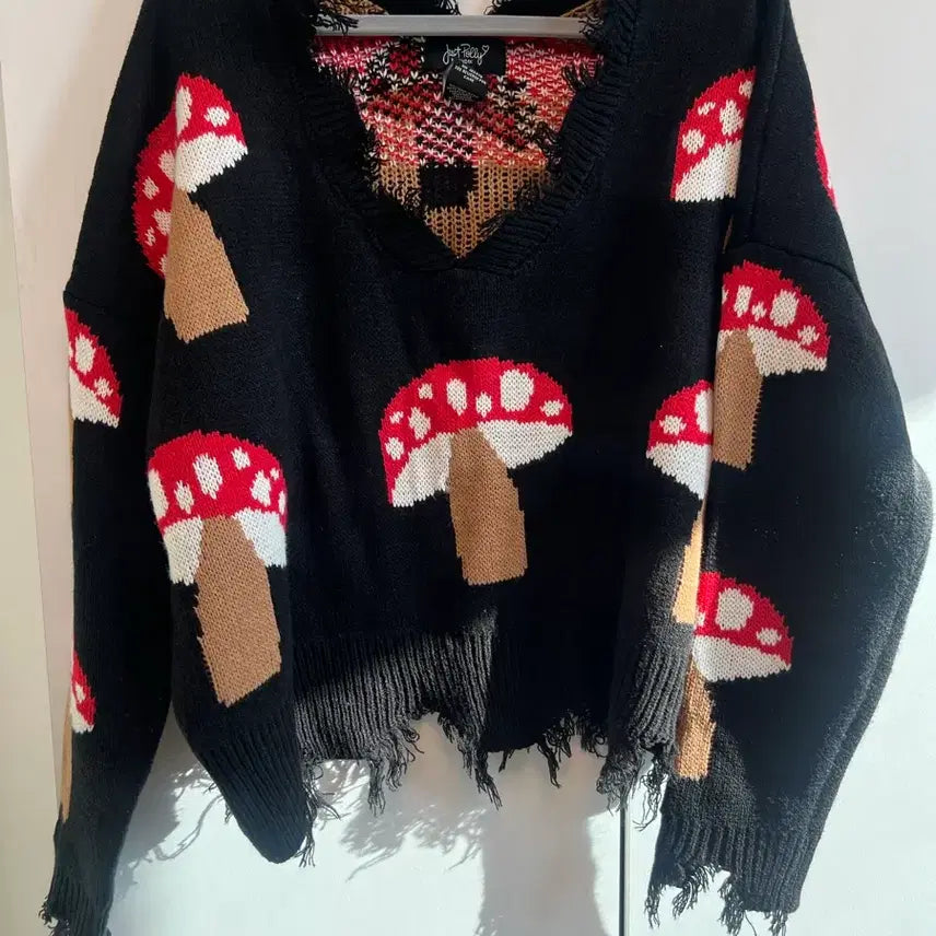 [BUNJANG] Mushroom Knit / 미국에서 구매한 버섯 니트