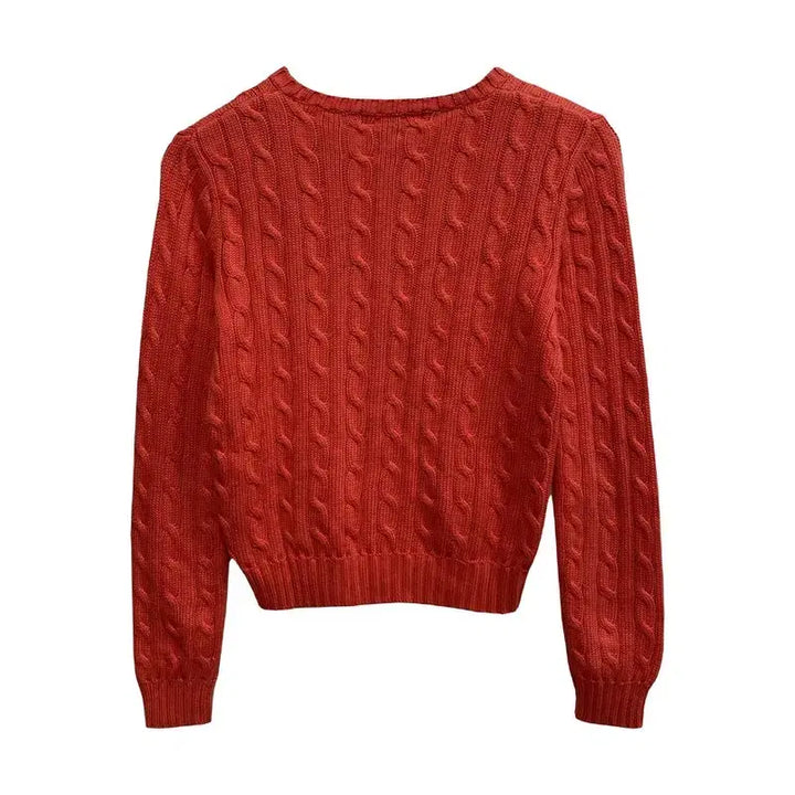 [BUNJANG] M/Ralph Lauren Cable Knit Sweater / 여M/폴로 랄프로렌 케이블 니트