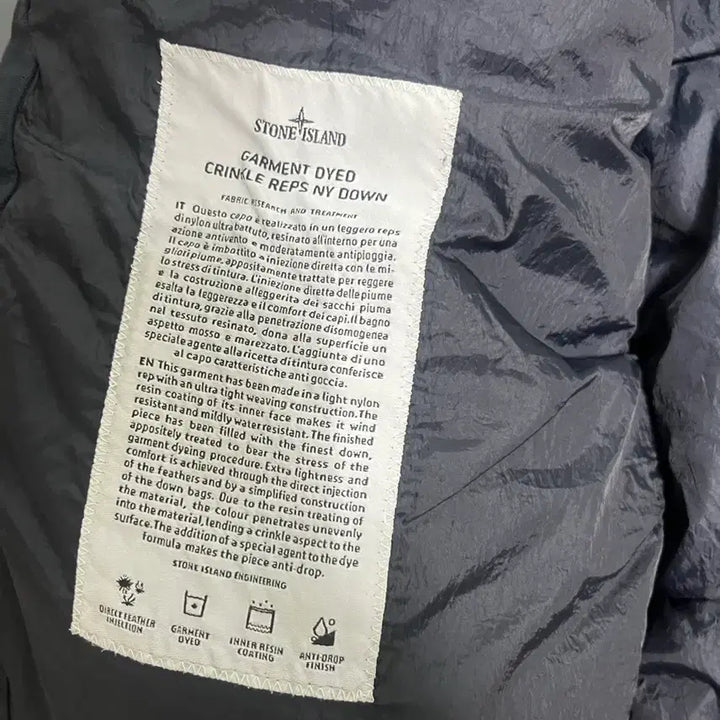 [SOLD OUT] 스톤아일랜드 정품 크링클랩스 패딩 95