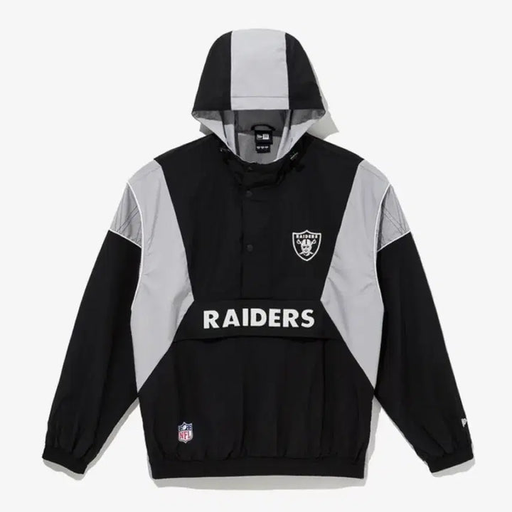 [BUNJANG] New Era Oakland Raiders Windbreaker Jacket / 뉴에라 오클랜드 레이더스 윈드 브레이커 아노락 재킷