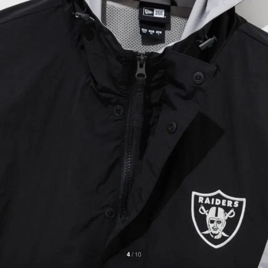 [BUNJANG] New Era Oakland Raiders Windbreaker Jacket / 뉴에라 오클랜드 레이더스 윈드 브레이커 아노락 재킷