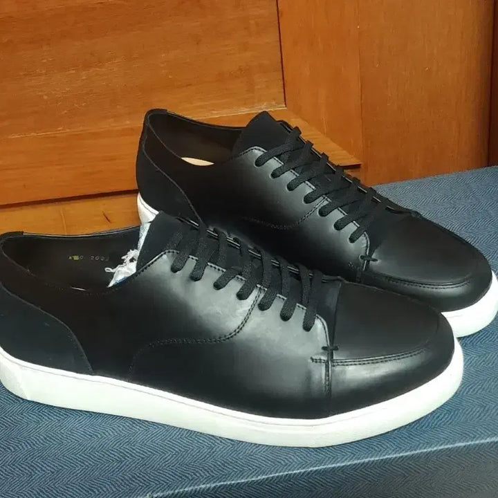 [BUNJANG] Heritage Leather Sneakers 280 (New) / 헤리티지 가죽 국산 280 스니커즈 새상품 운동화