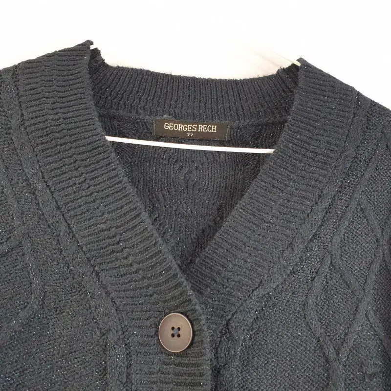 [BUNJANG] Giorgio Rests Women's Navy Cardigan / 죠르쥬레쉬 여성100 네이비 가디건 M0106