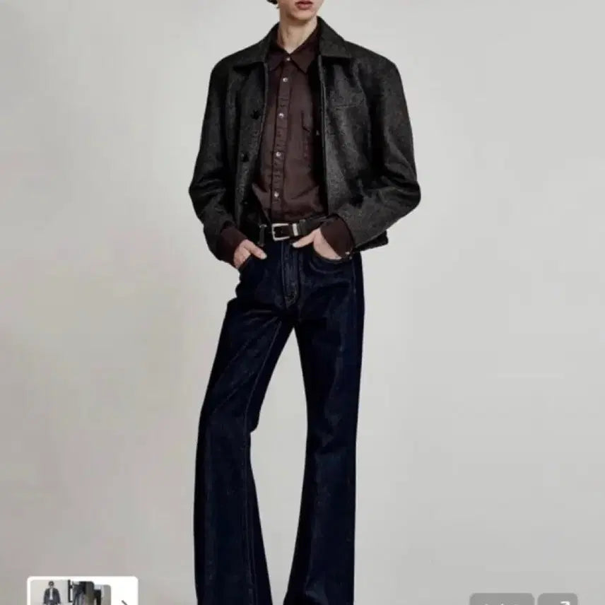 [BUNJANG] Elmood Jeanne Indigo Pants 48 / 엘무드 잔느 인디고 팬츠48(새상품급)