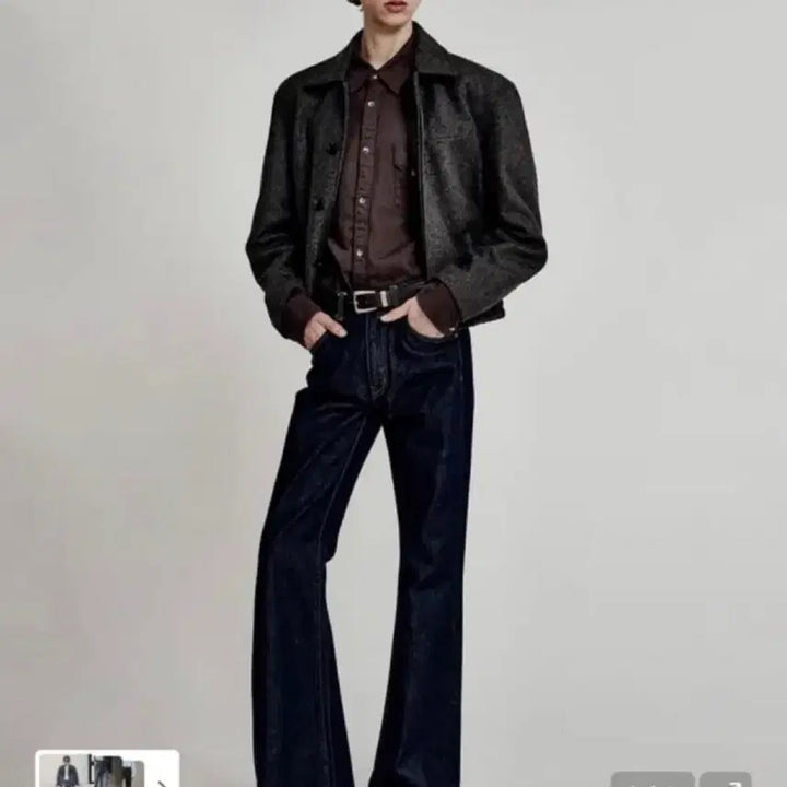 [BUNJANG] Elmood Jeanne Indigo Pants 48 / 엘무드 잔느 인디고 팬츠48(새상품급)