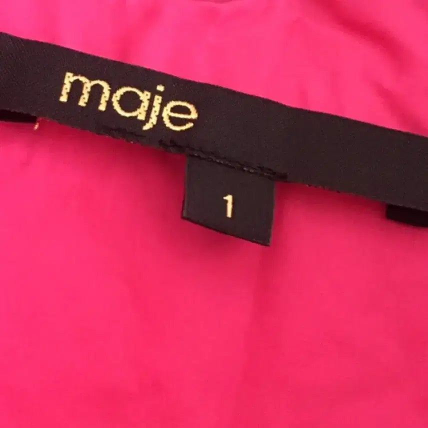 [BUNJANG] Maje 23SS Pink Crop Cotton Blouse / 마쥬 23ss 버튼 플래킷 핑크 크롭 코튼 셔츠 블라우스 1사이즈