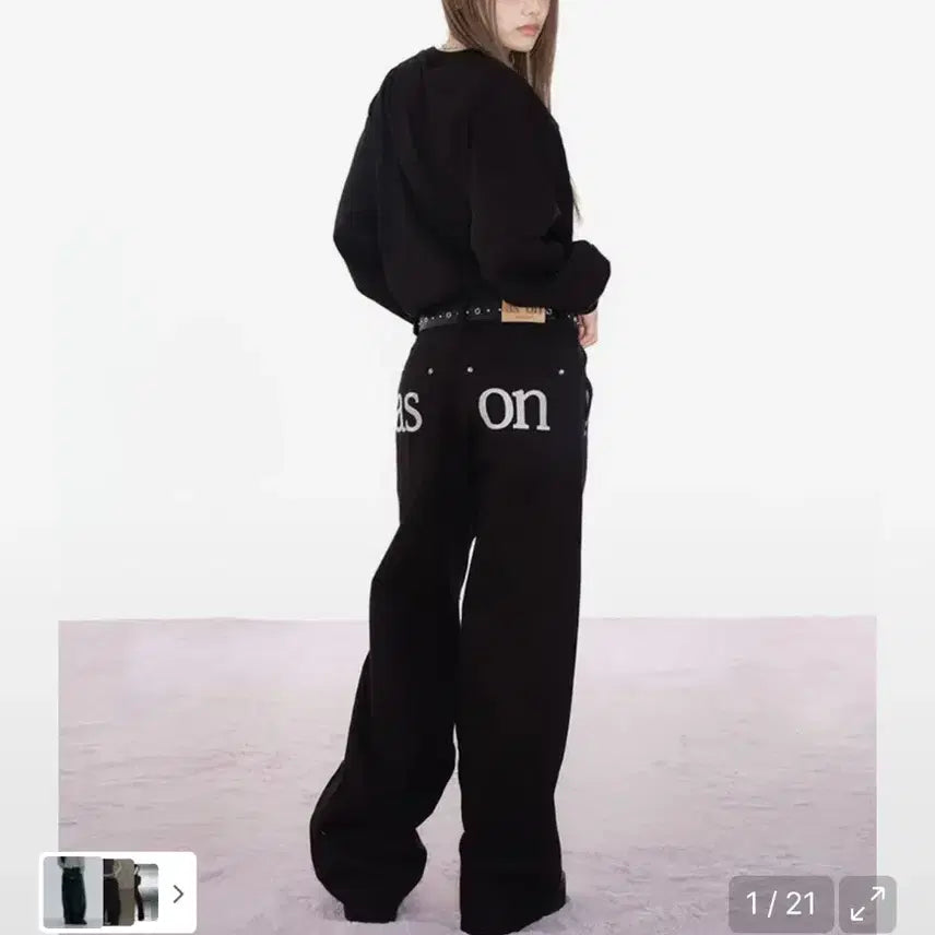 [BUNJANG] M SMOG WIDE PANTS / (M) 새상품 애즈온 바지 SMOG WIDE PANTS